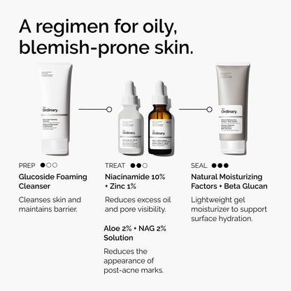 The Ordinary Aloe 2% + NAG 2% Solution – Soothing Serum for Post-Acne Marks, 1 fl oz Avelisse