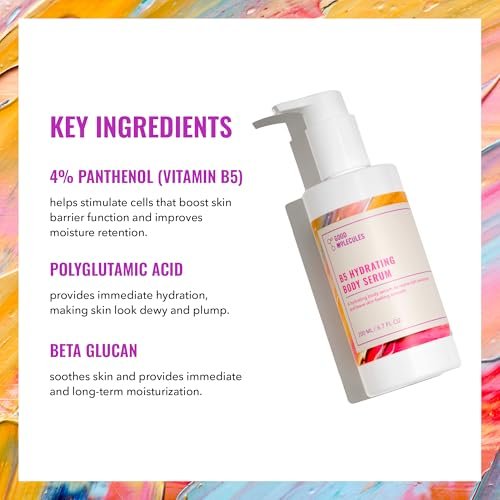 Good Molecules B5 Hydrating Body Serum – Vitamin B5 & Beta Glucan Ultra-Hydrating Body Serum for Plump, Supple Skin Avelisse