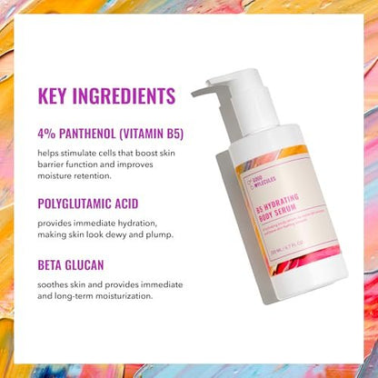 Good Molecules B5 Hydrating Body Serum – Vitamin B5 & Beta Glucan Ultra-Hydrating Body Serum for Plump, Supple Skin Avelisse