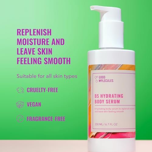 Good Molecules B5 Hydrating Body Serum – Vitamin B5 & Beta Glucan Ultra-Hydrating Body Serum for Plump, Supple Skin Avelisse