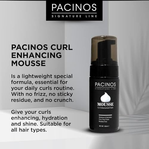 Pacinos Signature Line Curl Enhancing Mousse - Light Hold Hair Mousse and Styling Foam for Curly, Wavy, and Coily Hair - 3.38 oz - görsel 14