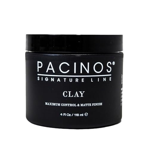 Pacinos Signature Line Clay Hair Paste - Long Lasting Styling Wax with Firm Hold for All Hair Styles (4 oz) Avelisse