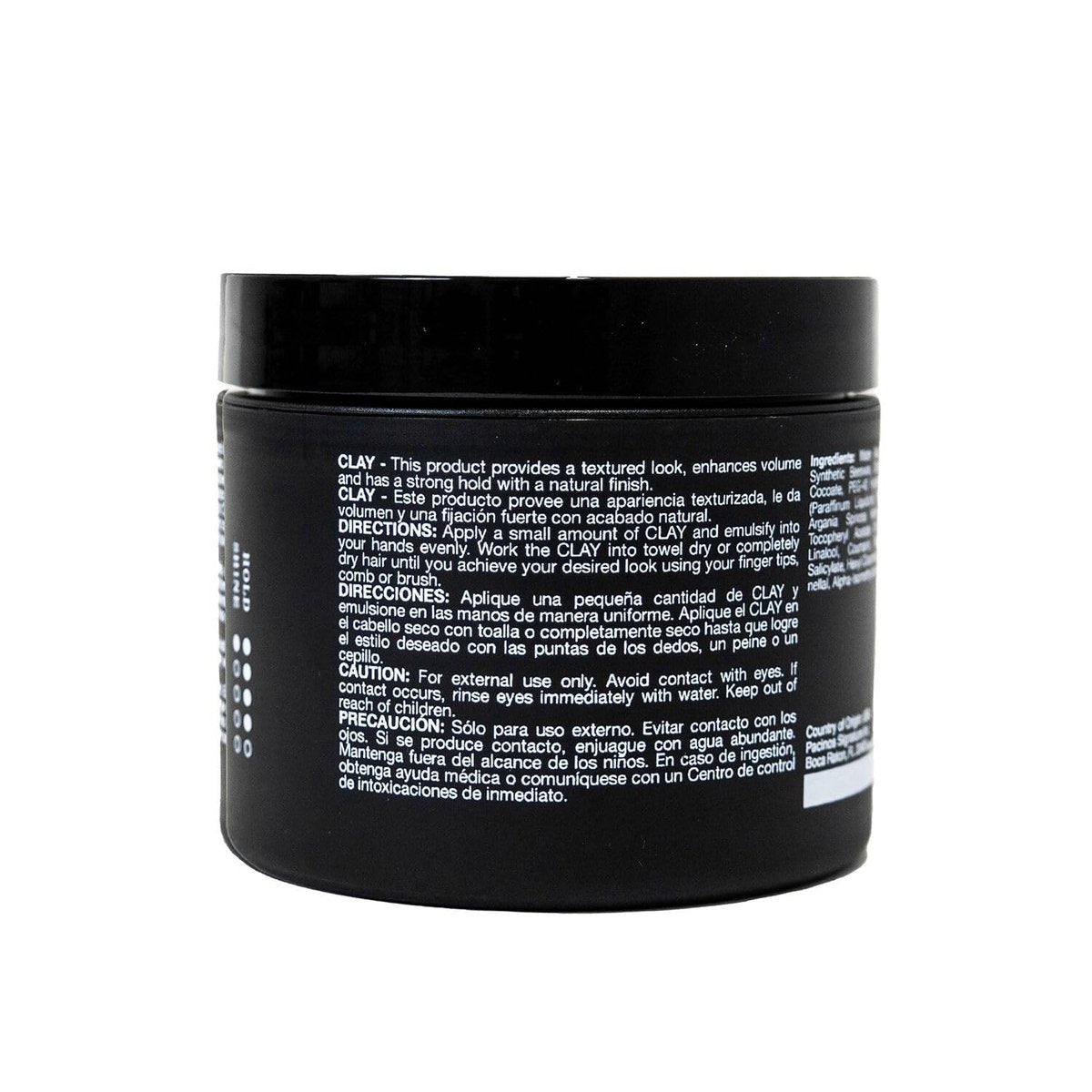 Pacinos Signature Line Clay Hair Paste - Long Lasting Styling Wax with Firm Hold for All Hair Styles (4 oz) Avelisse