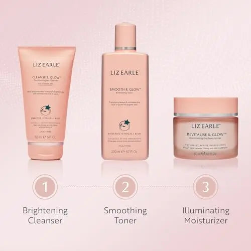 Liz Earle Revitalize & Glow Illuminating Gel Moisturizer - Brightening Vitamin C Face Cream & Pore Minimizer - Enriched with Acerola Cherry to Gently Exfoliate Skin and Boost Hydration (50ml) Avelisse