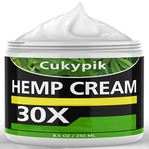 JUYIHEAL Hemp Cream 8.5oz – Natural Soothing Topical Cream with Arnica, MSM, Turmeric, Menthol & Aloe Vera Avelisse