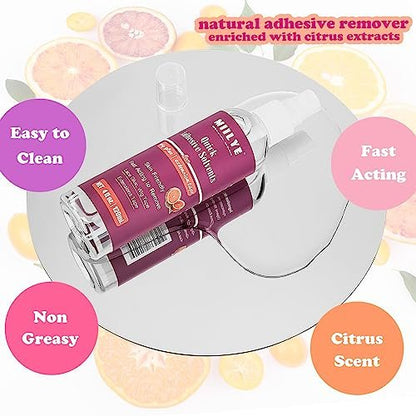 MIILYE Tape in Extension Remover Spray 4OZ/120ml - Fast & Gentle Hair Extension Tape Remover, Lace Wig Glue Remover, No Greasy, Easy Clean