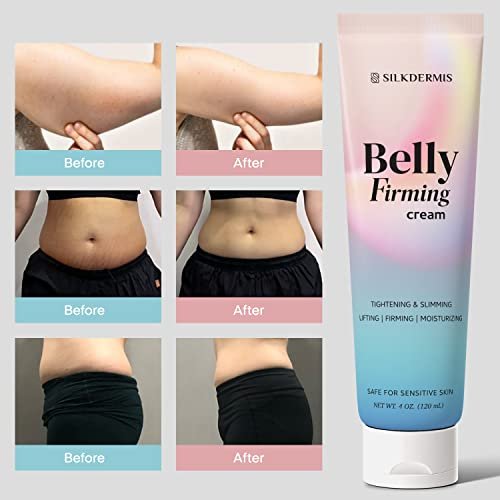 SILKDERMIS B Flat Belly Firming Cream - Skin Tightening & Cellulite Cream for Stomach, Thighs & Butt, Moisturizing Firming Lotion with Powerful Natural Ingredients, 120 ML Avelisse