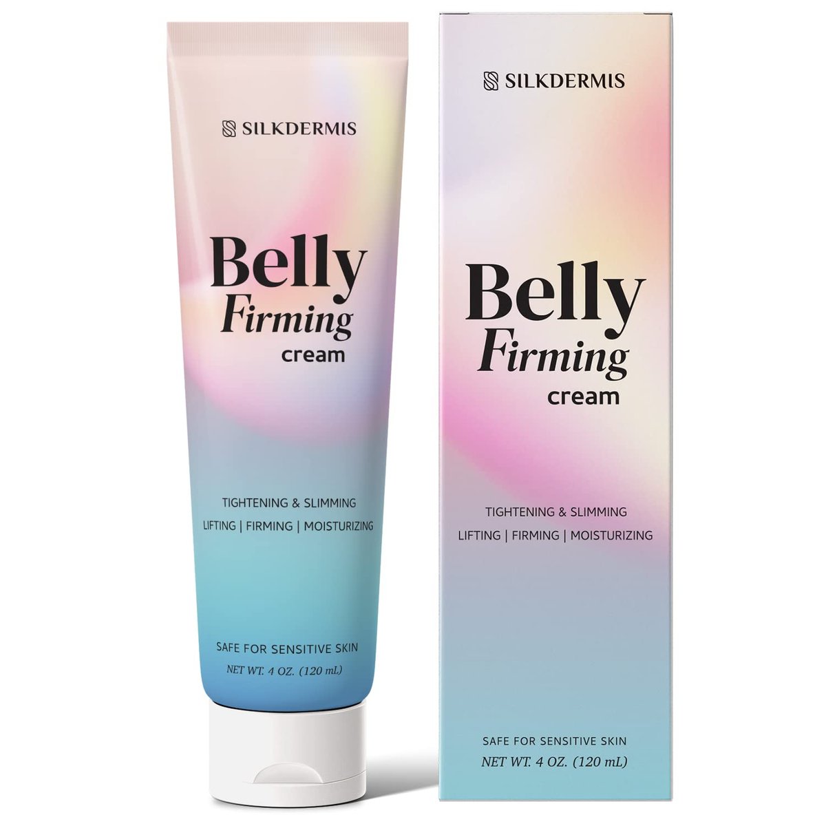 SILKDERMIS B Flat Belly Firming Cream - Skin Tightening & Cellulite Cream for Stomach, Thighs & Butt, Moisturizing Firming Lotion with Powerful Natural Ingredients, 120 ML Avelisse
