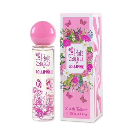 Pink Sugar Lollipink Eau De Toilette Perfume for Women – Fruity Floral Scent with Sweet Notes of Apple, Rose, and Vanilla, Long Lasting, 3.4 Fl Oz