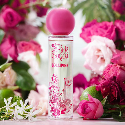 Pink Sugar Lollipink Eau De Toilette Perfume for Women – Fruity Floral Scent with Sweet Notes of Apple, Rose, and Vanilla, Long Lasting, 3.4 Fl Oz