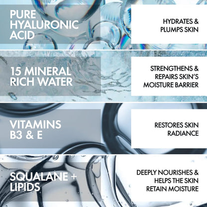 VICHY Mineral 89 Rich Cream, 100H Moisture Boosting Cream, Hydrating Face Moisturizer with Hyaluronic Acid, Niacinamide and Lipids, Daily Face Moisturizer with Rich Texture for Dry Skin Avelisse