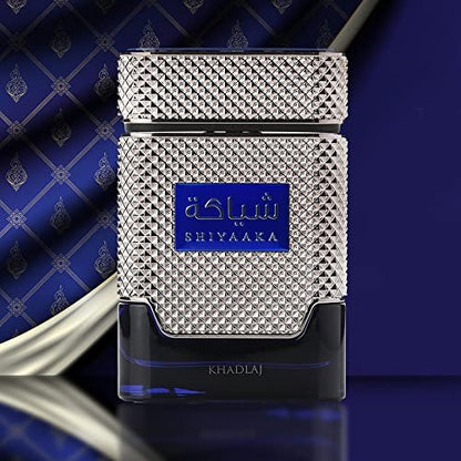 Khadlaj Shiyaaka Blue Eau De Parfum for Men - 3.4 oz | Long-Lasting Fragrance Avelisse