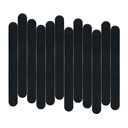 12 Pack Professional Emery Boards - 100/180 Grit Nail File Pack for Acrylic and Natural Nails, Black - görsel 2