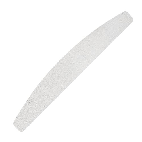 STALEKS PRO Expert 40 Disposable White Crescent Abrasives for Nail File Base – 240 Grit, 30 Pcs – Soft Foam Layer Files for Nail Polishing & Prep (162x24mm) - görsel 2