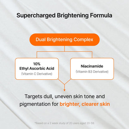 DearKlairs Freshly Juiced Vitamin Charging Serum | Korean Vitamin C Serum with 10% 3-O-Ethyl Ascorbic Acid & Niacinamide | Non-Oily, Sensitive Skin Safe | 1.01 Fl Oz