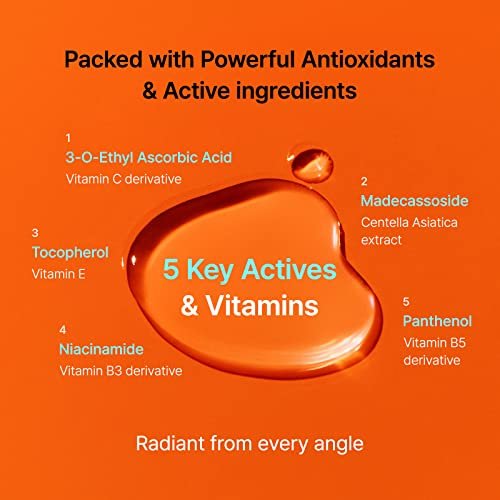 DearKlairs Freshly Juiced Vitamin Charging Serum | Korean Vitamin C Serum with 10% 3-O-Ethyl Ascorbic Acid & Niacinamide | Non-Oily, Sensitive Skin Safe | 1.01 Fl Oz - görsel 5