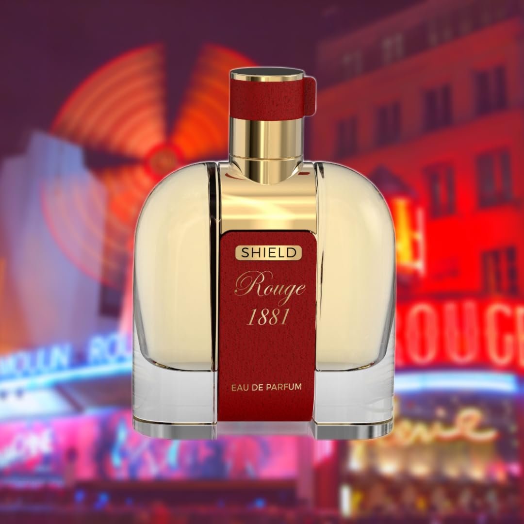 MIRADA Shield Rouge 1881 Eau de Parfum - Unisex 3.4 FL Oz (100ml) with Saffron, Jasmine, Amberwood - görsel 5