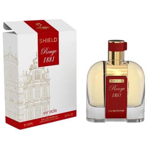 MIRADA Shield Rouge 1881 Eau de Parfum - Unisex 3.4 FL Oz (100ml) with Saffron, Jasmine, Amberwood - görsel 2