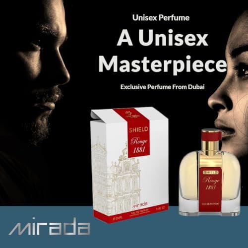 MIRADA Shield Rouge 1881 Eau de Parfum - Unisex 3.4 FL Oz (100ml) with Saffron, Jasmine, Amberwood - görsel 4