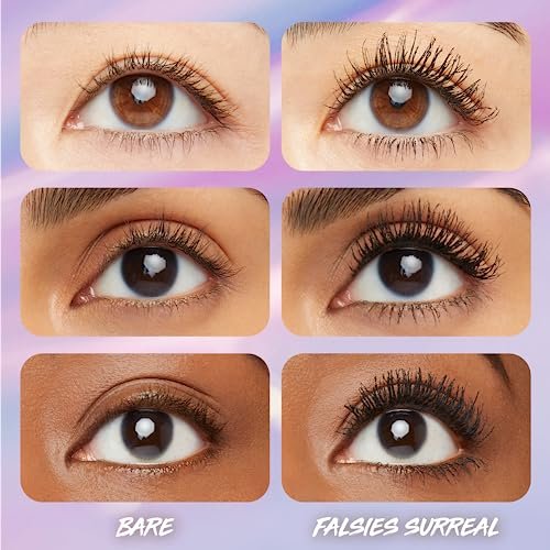 Maybelline The Falsies Surreal Extensions Waterproof Mascara, Very Black, 0.33 fl oz - görsel 6