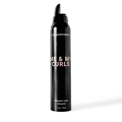 The Beachwaver Co. Me & My Curls Creamy Curl Mousse - Full Size (7 Oz) | Lightweight, Creamy Vegan Mousse for Curls, Coils, and Waves | Defines Natural Texture and Enhances Shine | Bondi Beach Day Avelisse