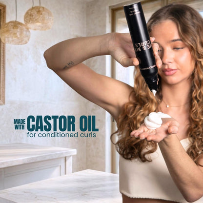 The Beachwaver Co. Me & My Curls Creamy Curl Mousse - Full Size (7 Oz) | Lightweight, Creamy Vegan Mousse for Curls, Coils, and Waves | Defines Natural Texture and Enhances Shine | Bondi Beach Day Avelisse
