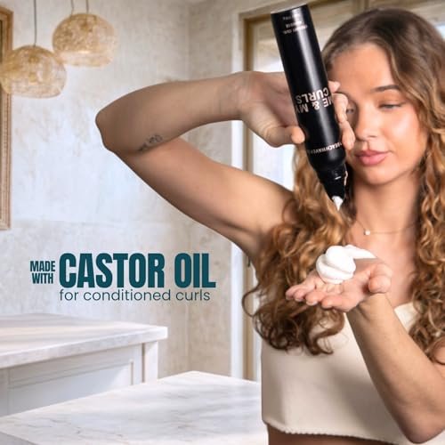 The Beachwaver Co. Me & My Curls Creamy Curl Mousse - Full Size (7 Oz) | Lightweight, Creamy Vegan Mousse for Curls, Coils, and Waves | Defines Natural Texture and Enhances Shine | Bondi Beach Day Avelisse