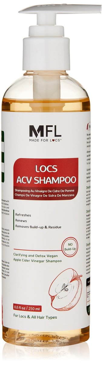 Locs Vegan Apple Cider Vinegar Shampoo - 8 Fl Oz | MADE FOR LOCS Avelisse
