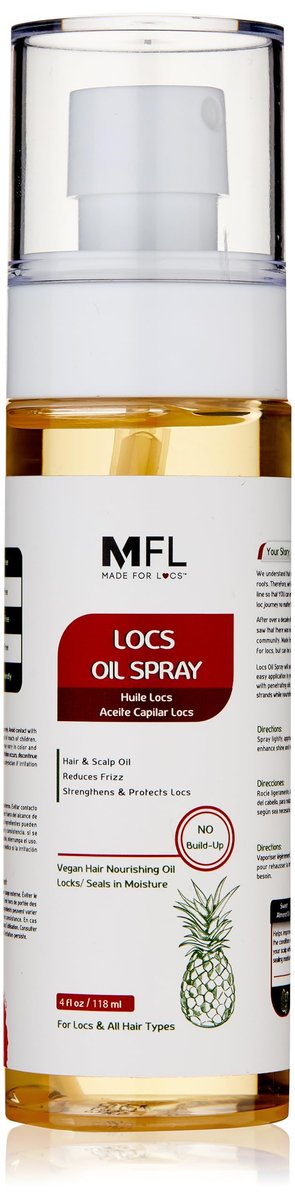 Made For Locs Vegan Oil Spray – Nourishing Hair Treatment Oil for Dry Scalp & Hair Growth (4 oz) - görsel 1
