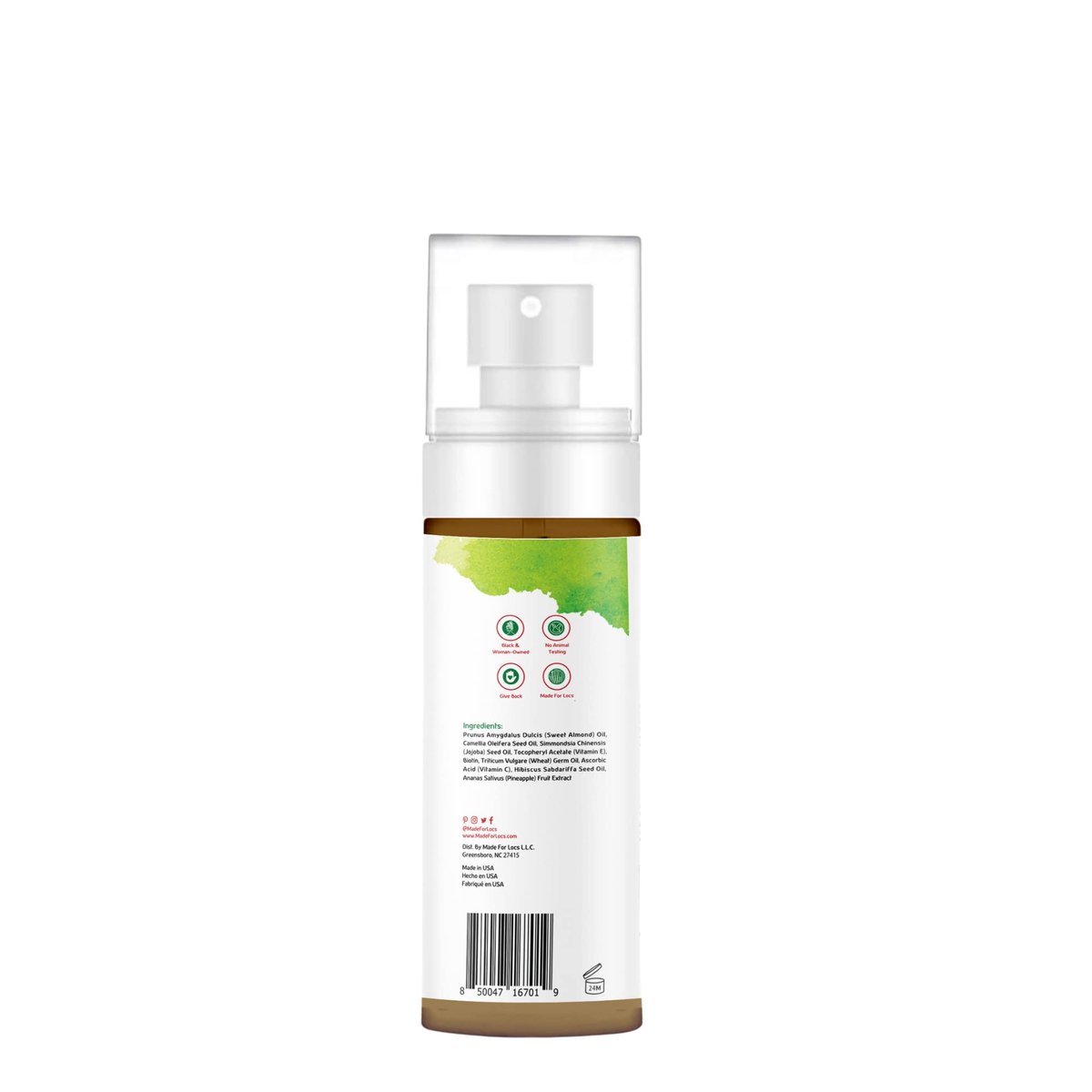 Made For Locs Vegan Oil Spray – Nourishing Hair Treatment Oil for Dry Scalp & Hair Growth (4 oz) - görsel 9