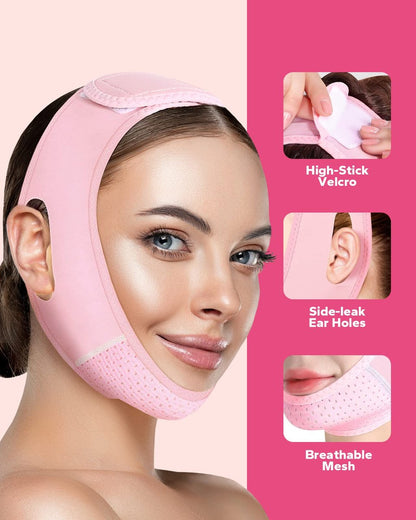 Meto Reusable Face Strap - Chin Strap for Facial Toning & Slimming