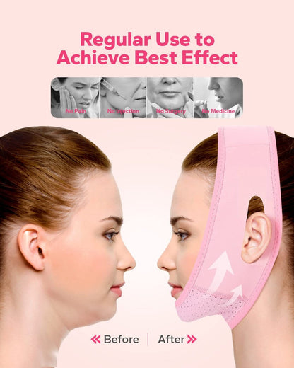 Meto Reusable Face Strap - Chin Strap for Facial Toning & Slimming