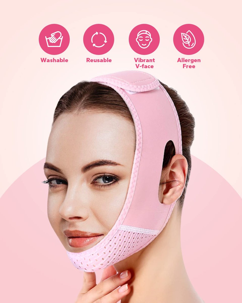 Meto Reusable Face Strap - Chin Strap for Facial Toning & Slimming - görsel 5