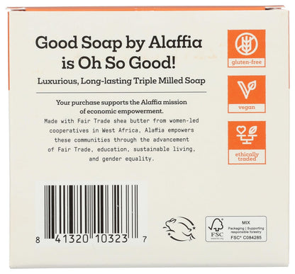 Alaffia Fragrance Free Good Soap Value Pack - 4 Count, 20 oz Total | Gentle & Natural Body Wash Avelisse