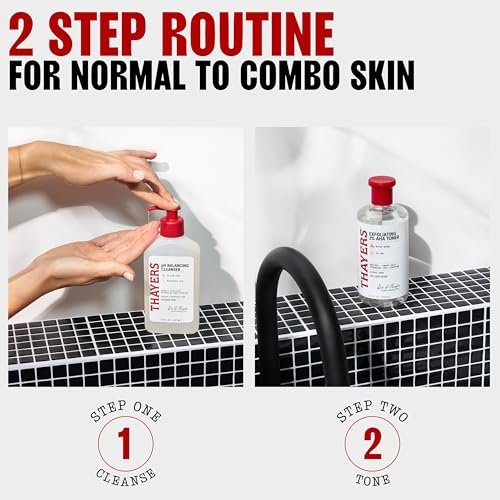 Thayers 2% AHA Exfoliating and Brightening Toner with Glycolic Acid, Lactic Acid and Witch Hazel - Smoothing and Pore Refining Skin Care for All Skin Types, 12 Fl Oz - görsel 16
