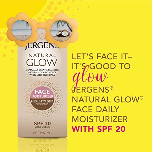 Jergens Natural Glow Gradual Tan Bundle: Daily Moisturizer & Firming Lotion 7.5 fl oz + SPF 20 Face Moisturizer 2 fl oz, Medium to Tan - görsel 12