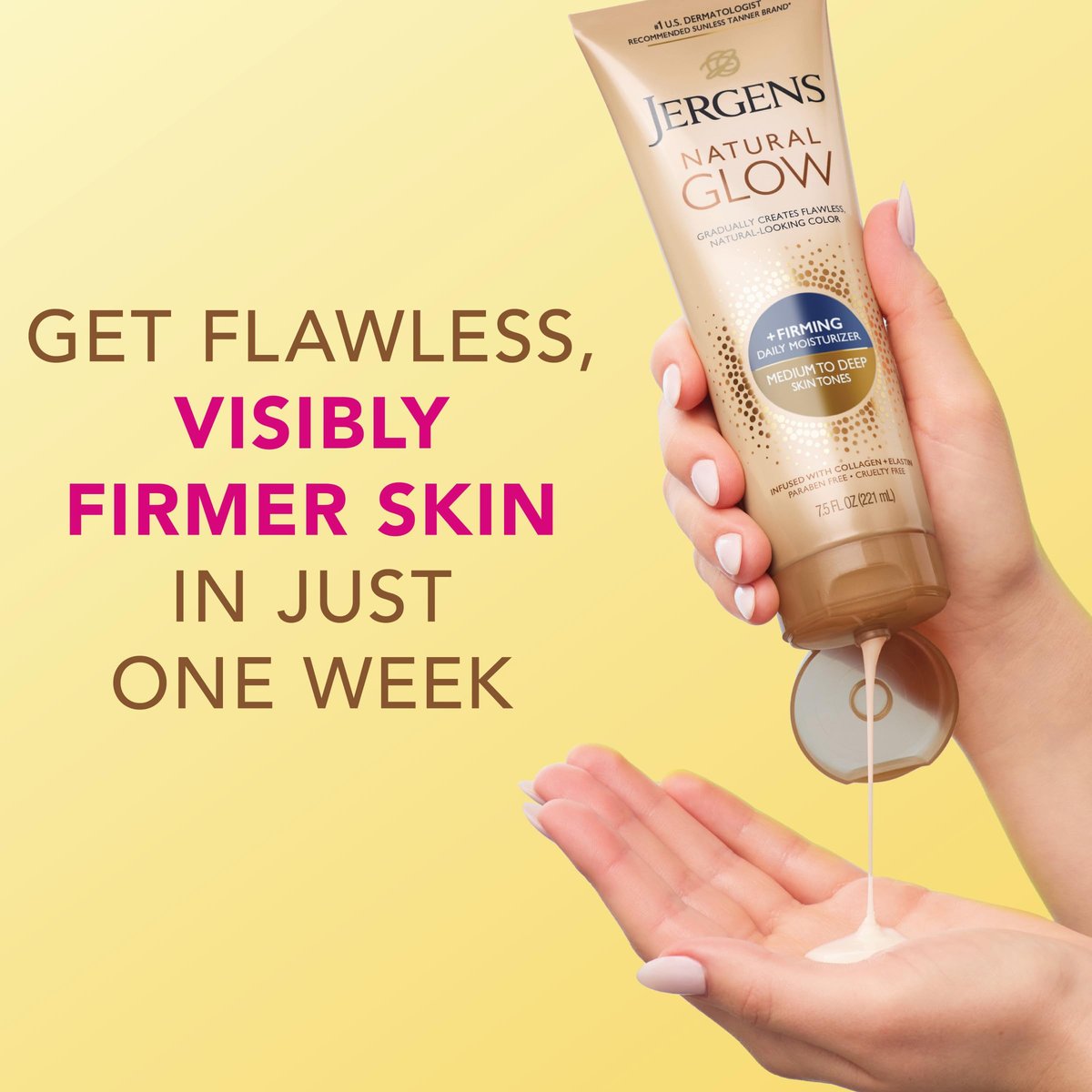 Jergens Natural Glow Gradual Tan Bundle: Daily Moisturizer & Firming Lotion 7.5 fl oz + SPF 20 Face Moisturizer 2 fl oz, Medium to Tan - görsel 15