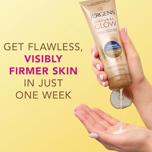 Jergens Natural Glow Gradual Tan Bundle: Daily Moisturizer & Firming Lotion 7.5 fl oz + SPF 20 Face Moisturizer 2 fl oz, Medium to Tan - görsel 16