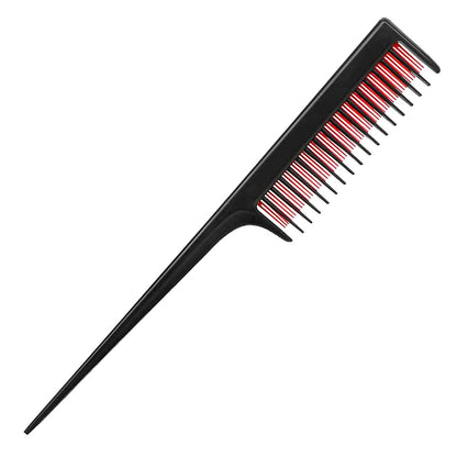 LLTGMV Triple Teasing Comb for Women – Fine Hair Styling & Sectioning Comb (Black, 8.27 In)
