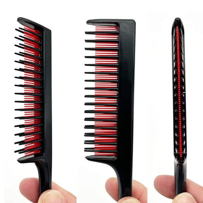 LLTGMV Triple Teasing Comb for Women – Fine Hair Styling & Sectioning Comb (Black, 8.27 In)