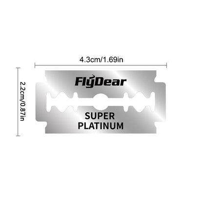 100 Count Double Edge Razor Blades - Platinum Stainless Steel Safety Razor Blades for Men - Smooth Clean Shave