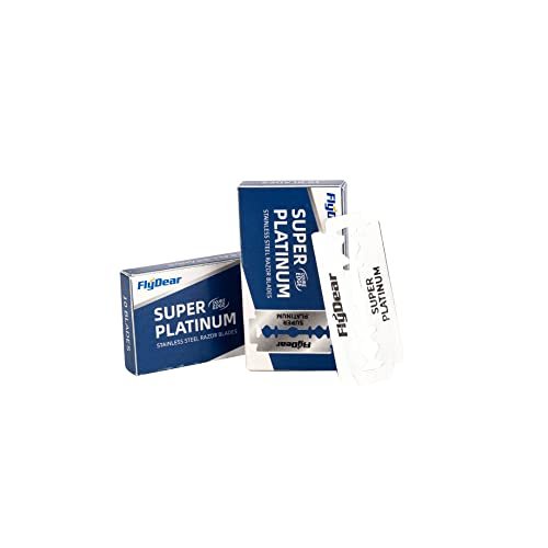 100 Count Double Edge Razor Blades - Platinum Stainless Steel Safety Razor Blades for Men - Smooth Clean Shave - görsel 12