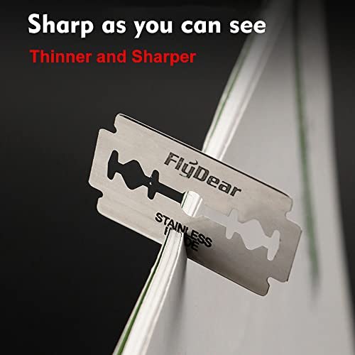 100 Count Double Edge Razor Blades - Platinum Stainless Steel Safety Razor Blades for Men - Smooth Clean Shave - görsel 6