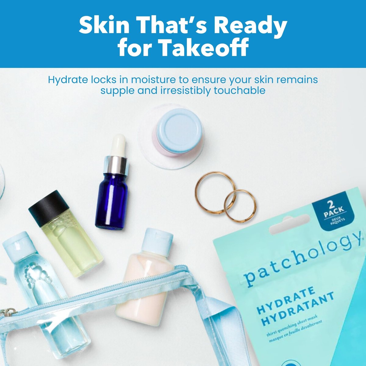 Patchology Hydrate FlashMasque Facial Sheet Mask with Hyaluronic Acid – Moisturizing Face Mask for Men & Women – Hydrate Skin in 5 Minutes – 2 Count - görsel 17