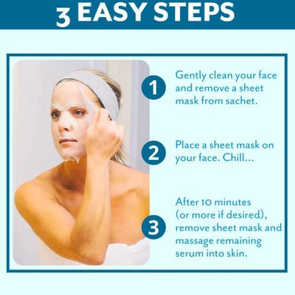Patchology Hydrate FlashMasque Facial Sheet Mask with Hyaluronic Acid – Moisturizing Face Mask for Men & Women – Hydrate Skin in 5 Minutes – 2 Count