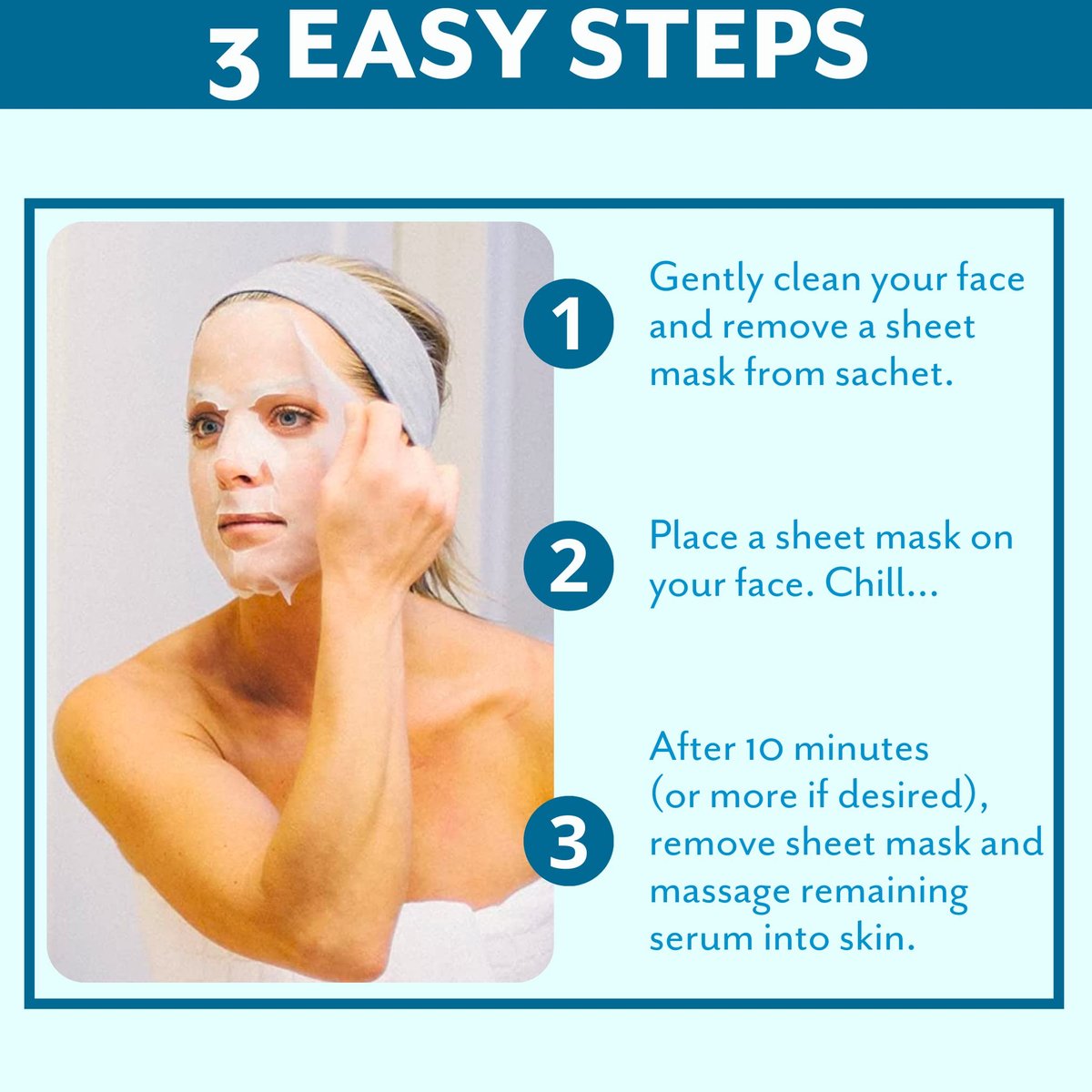 Patchology Hydrate FlashMasque Facial Sheet Mask with Hyaluronic Acid – Moisturizing Face Mask for Men & Women – Hydrate Skin in 5 Minutes – 2 Count - görsel 7