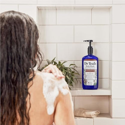 Dr Teal's Body Wash with Pure Epsom Salt & Coconut Oil, 24 fl oz (Pack of 4) Avelisse
