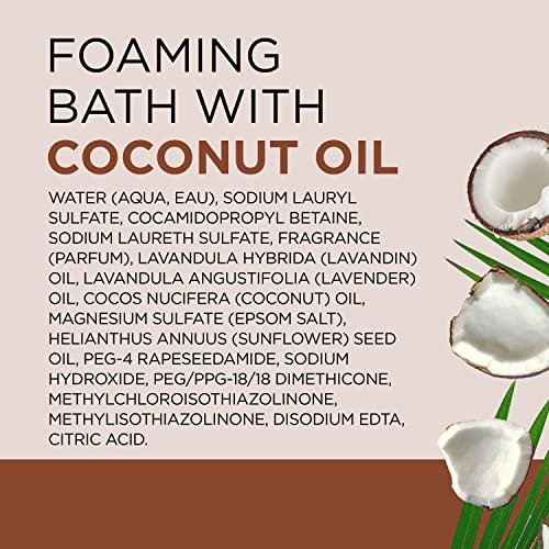 Dr Teal's Foaming Bath with Pure Epsom Salt & Coconut Oil, Nourish & Protect, 34 fl oz (Pack of 4) Avelisse