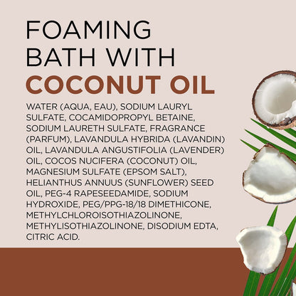 Dr Teal's Foaming Bath with Pure Epsom Salt & Coconut Oil, Nourish & Protect, 34 fl oz (Pack of 4) Avelisse