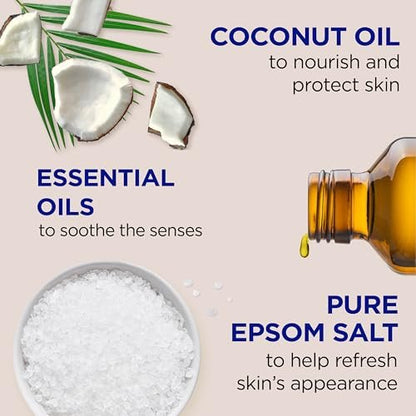 Dr Teal's Foaming Bath with Pure Epsom Salt & Coconut Oil, Nourish & Protect, 34 fl oz (Pack of 4) Avelisse